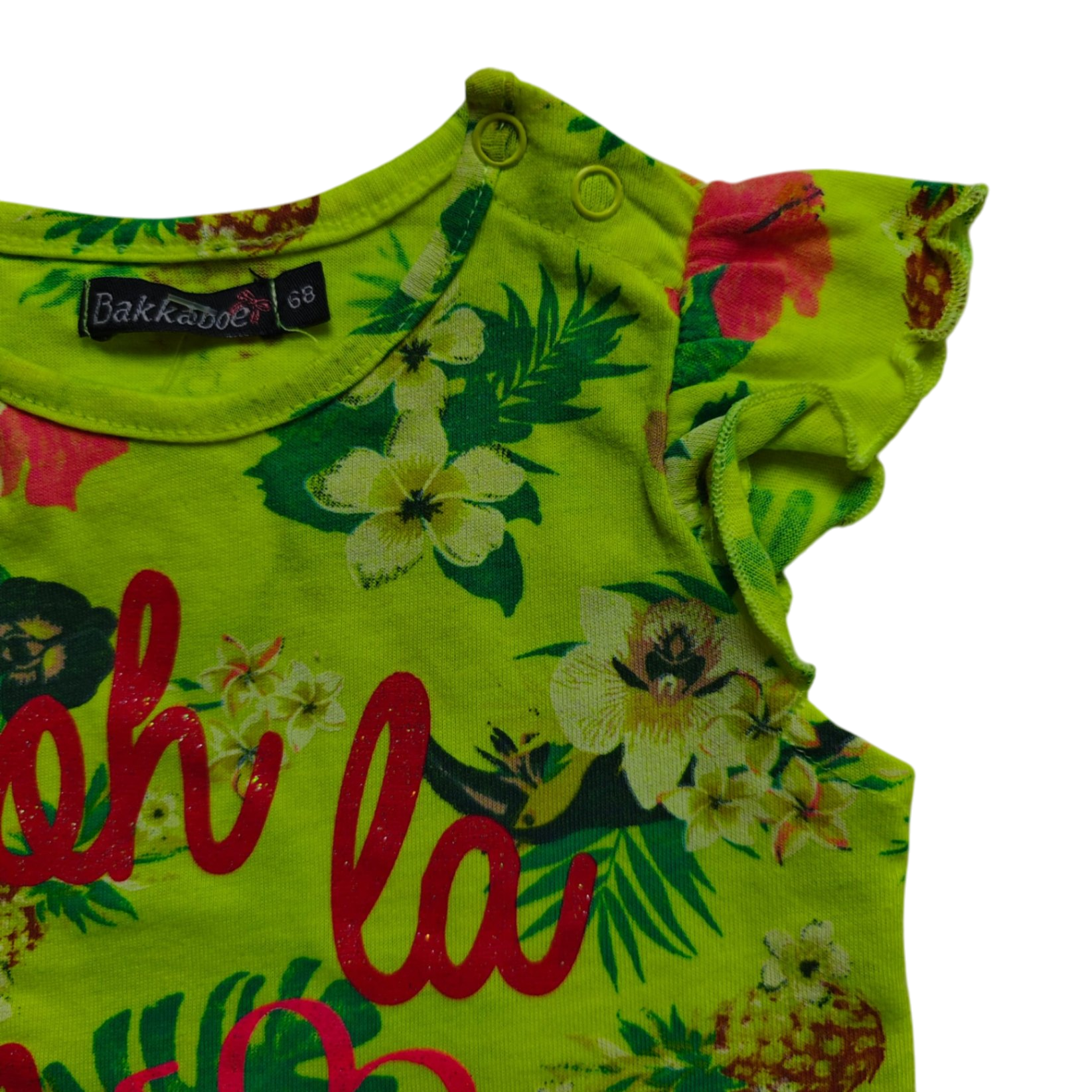 Bakkaboe Kurzarmshirt Grün Größe 68