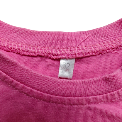 Markenlos Kurzarmshirt Rosa Größe 62