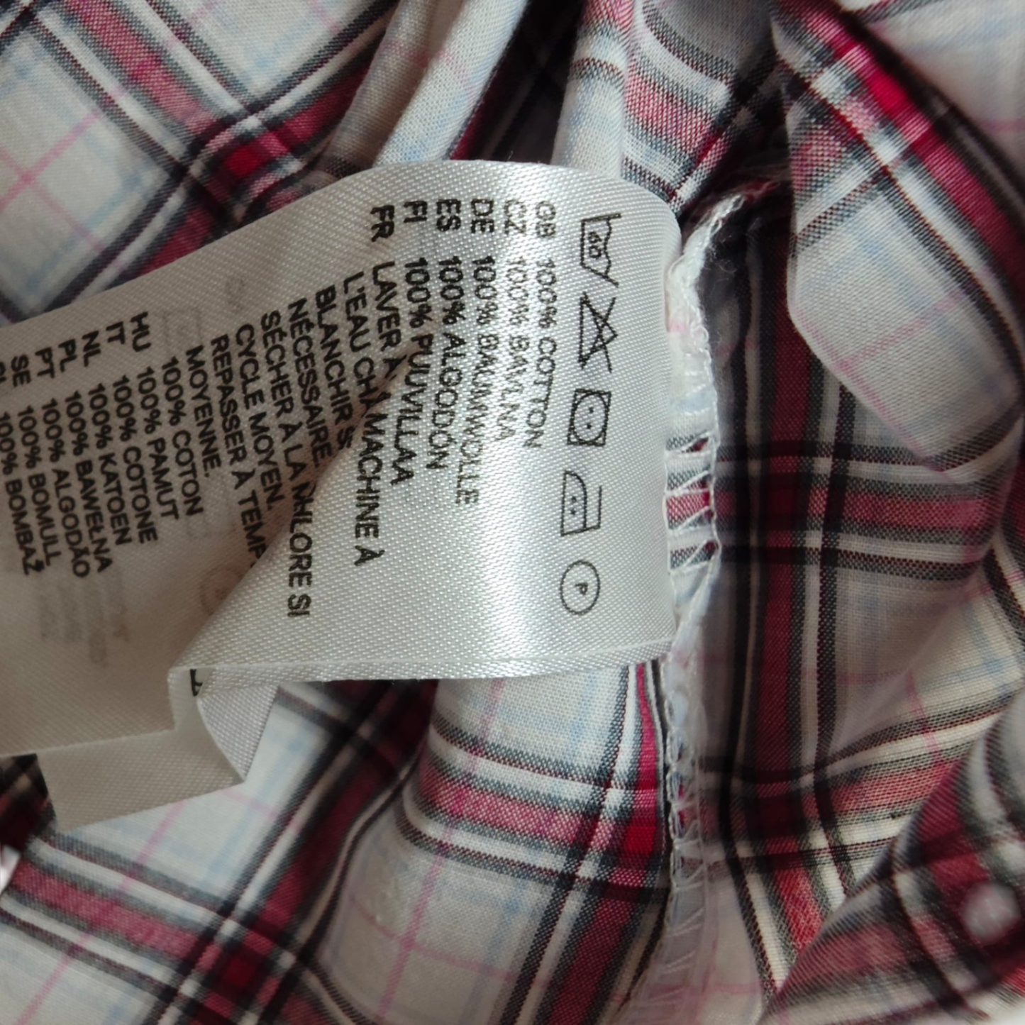 L.O.G.G. Bluse Rot, Weiß, Schwarz Größe 62