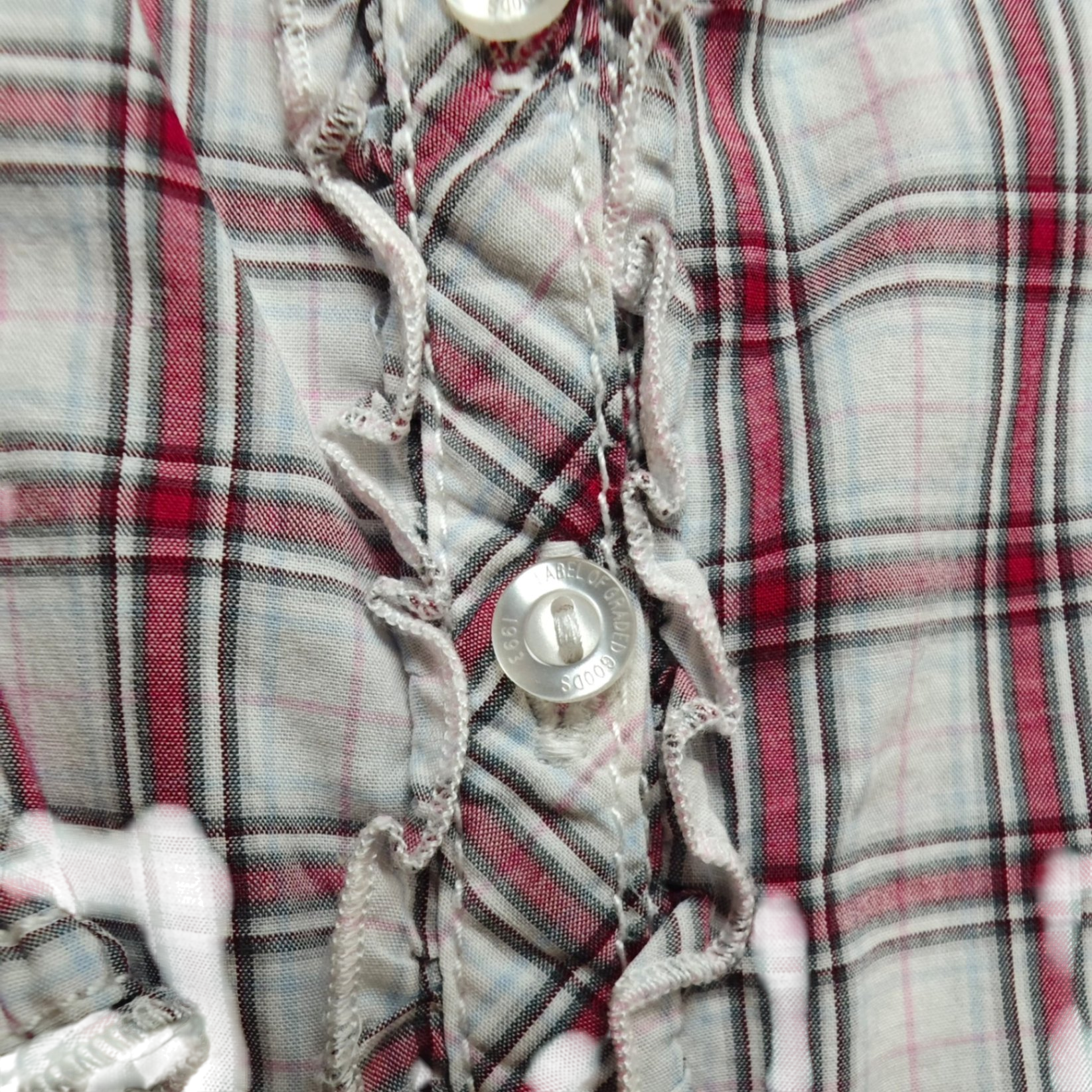 L.O.G.G. Bluse Rot, Weiß, Schwarz Größe 62