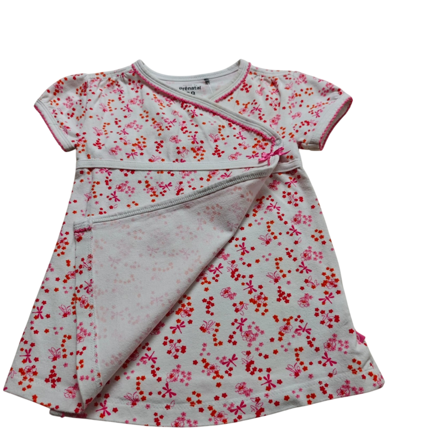 Prénatal Kleid Weiß, Rosa, Rot Größe 68