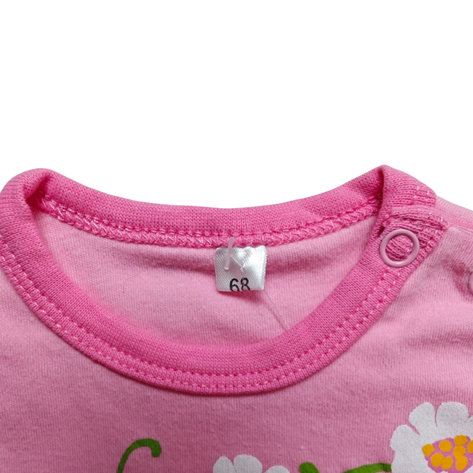 Markenlos Kurzarmshirt Pink Größe 68