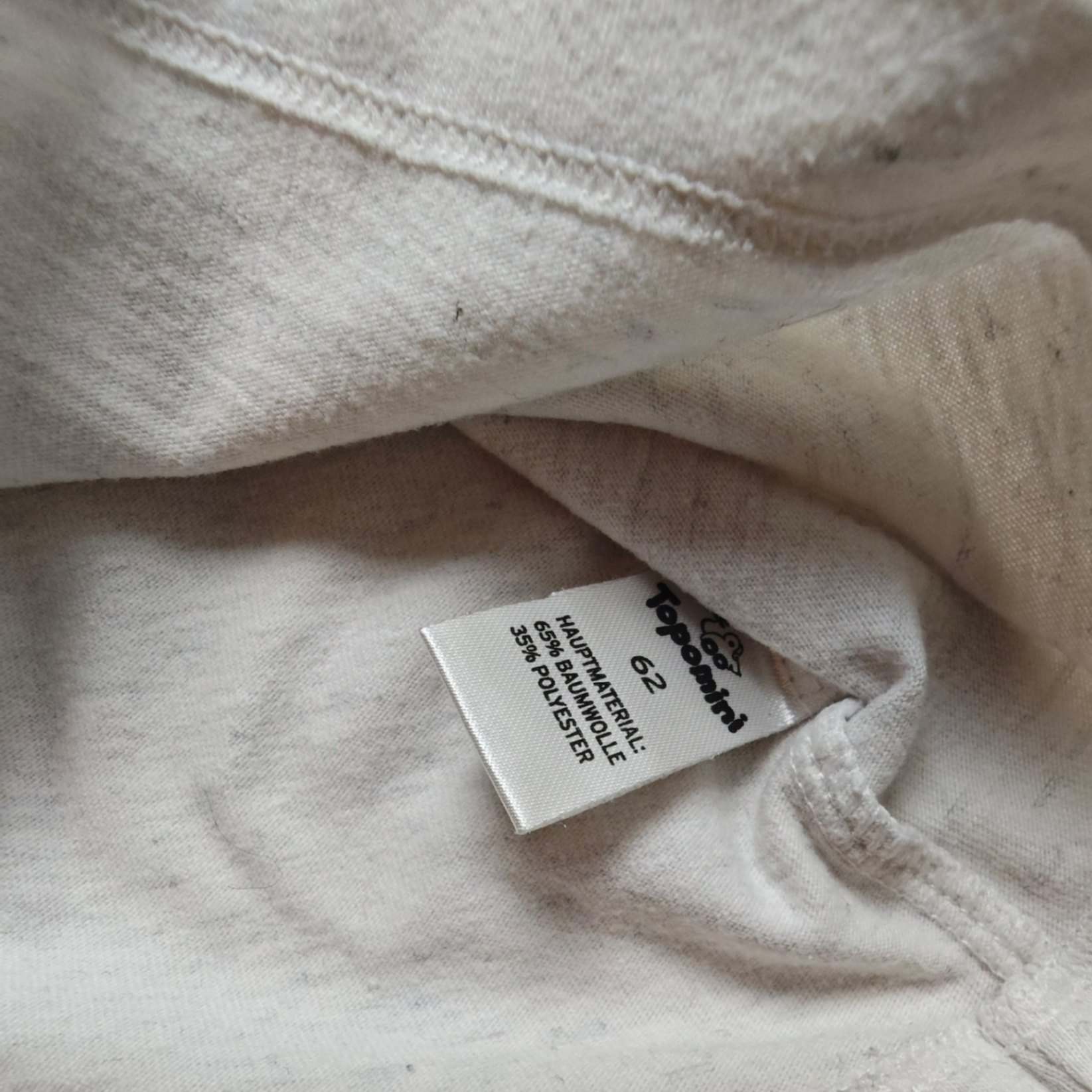 Baby Club Kurzarmshirt Weiß Größe 62