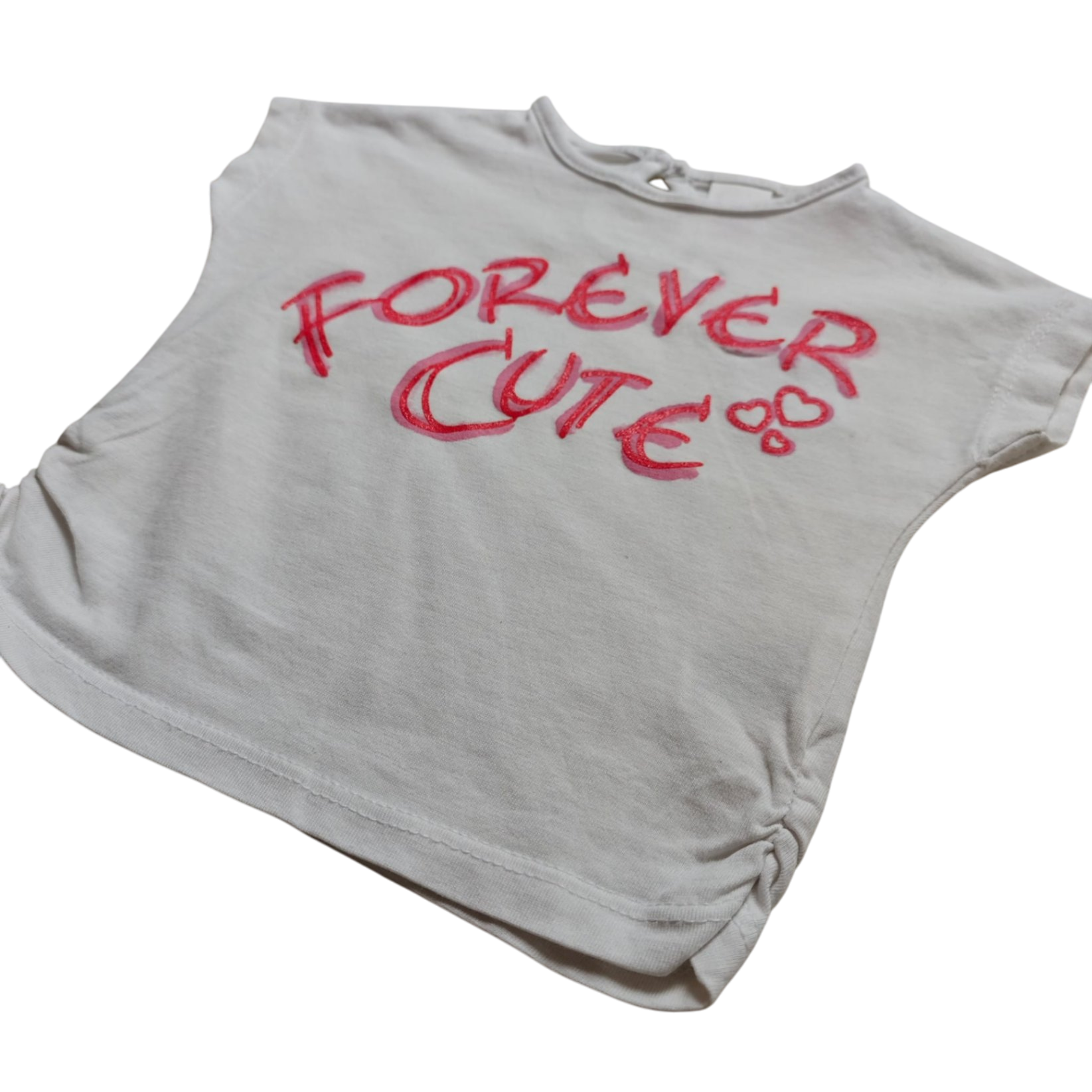 Baby Club Kurzarmshirt Weiß Größe 62