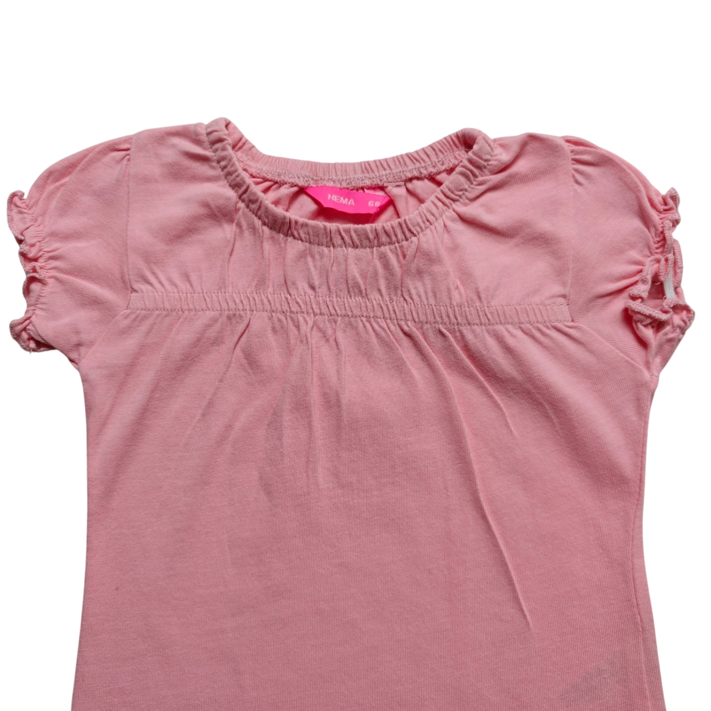 HEMA Kurzarmshirt Rosa Größe 68