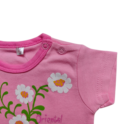 Markenlos Kurzarmshirt Pink Größe 68