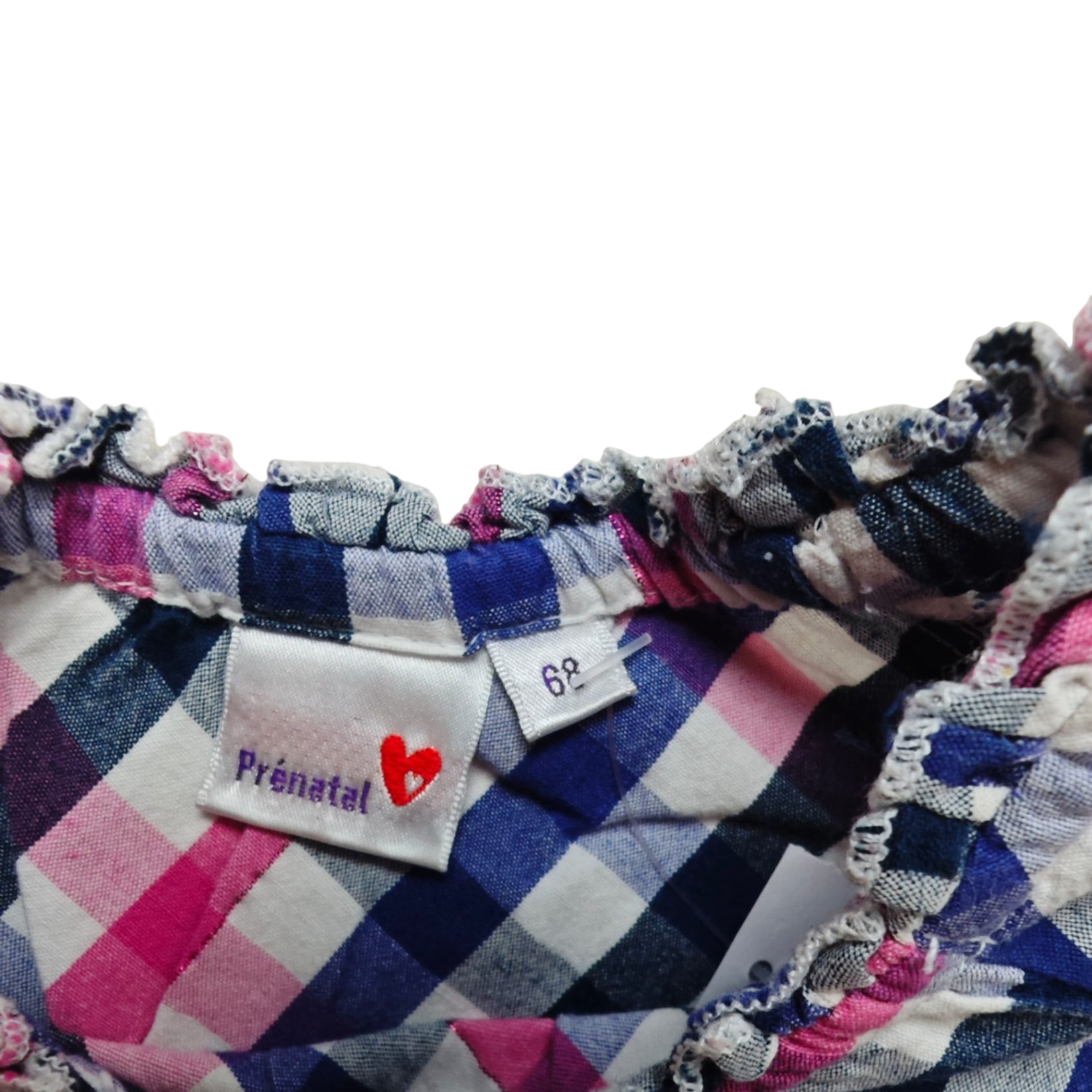 Prenatal Kleid Bunt (Pink, Blau, Weiß) Größe 68