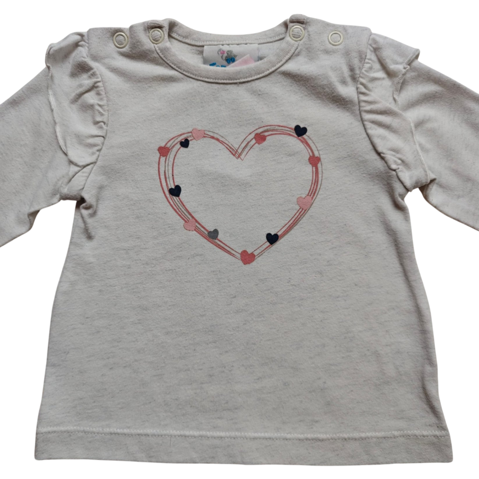 Topomini Langarmshirt Hellgrau Größe 62