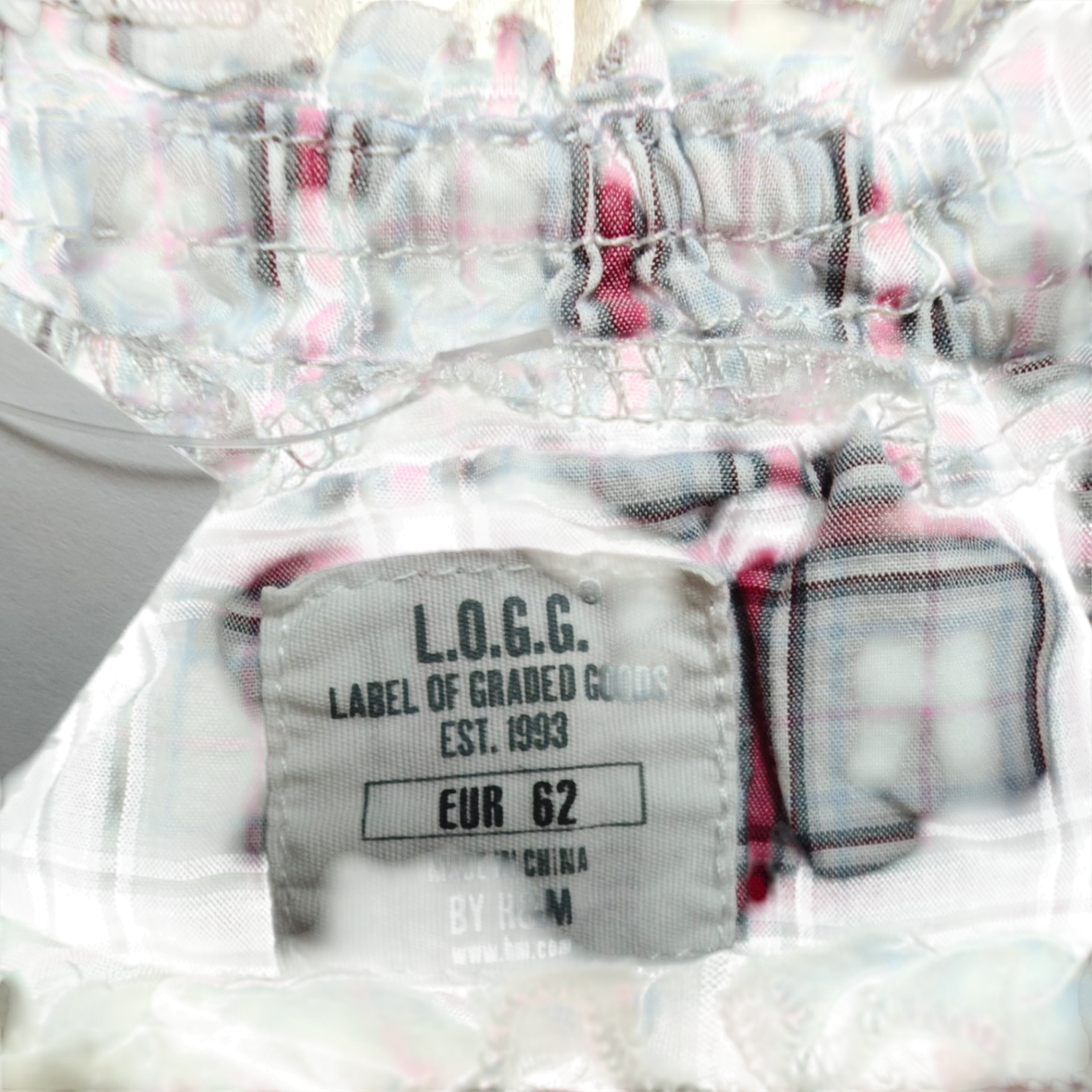 L.O.G.G. Bluse Rot, Weiß, Schwarz Größe 62