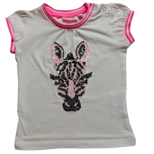 Bakkaboe Kurzarmshirt Weiß Größe 68