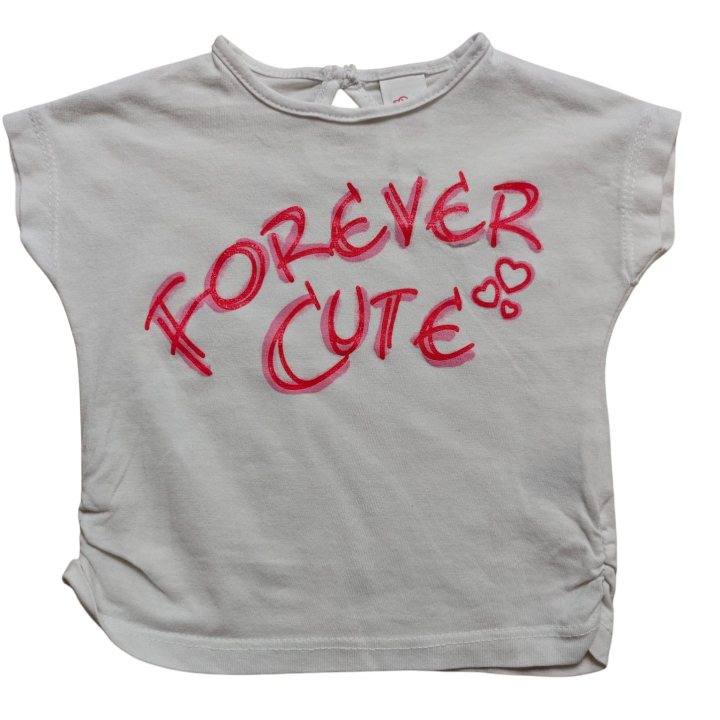 Baby Club Kurzarmshirt Weiß Größe 62