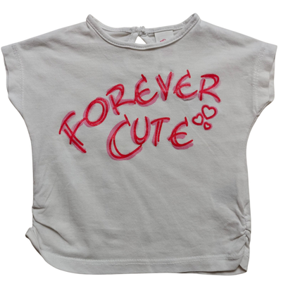 Baby Club Kurzarmshirt Weiß Größe 62