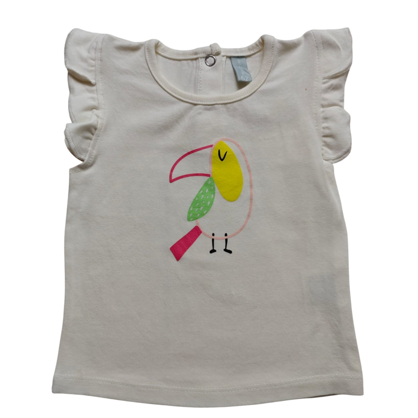 Newborn Kurzarmshirt Weiß Größe 62