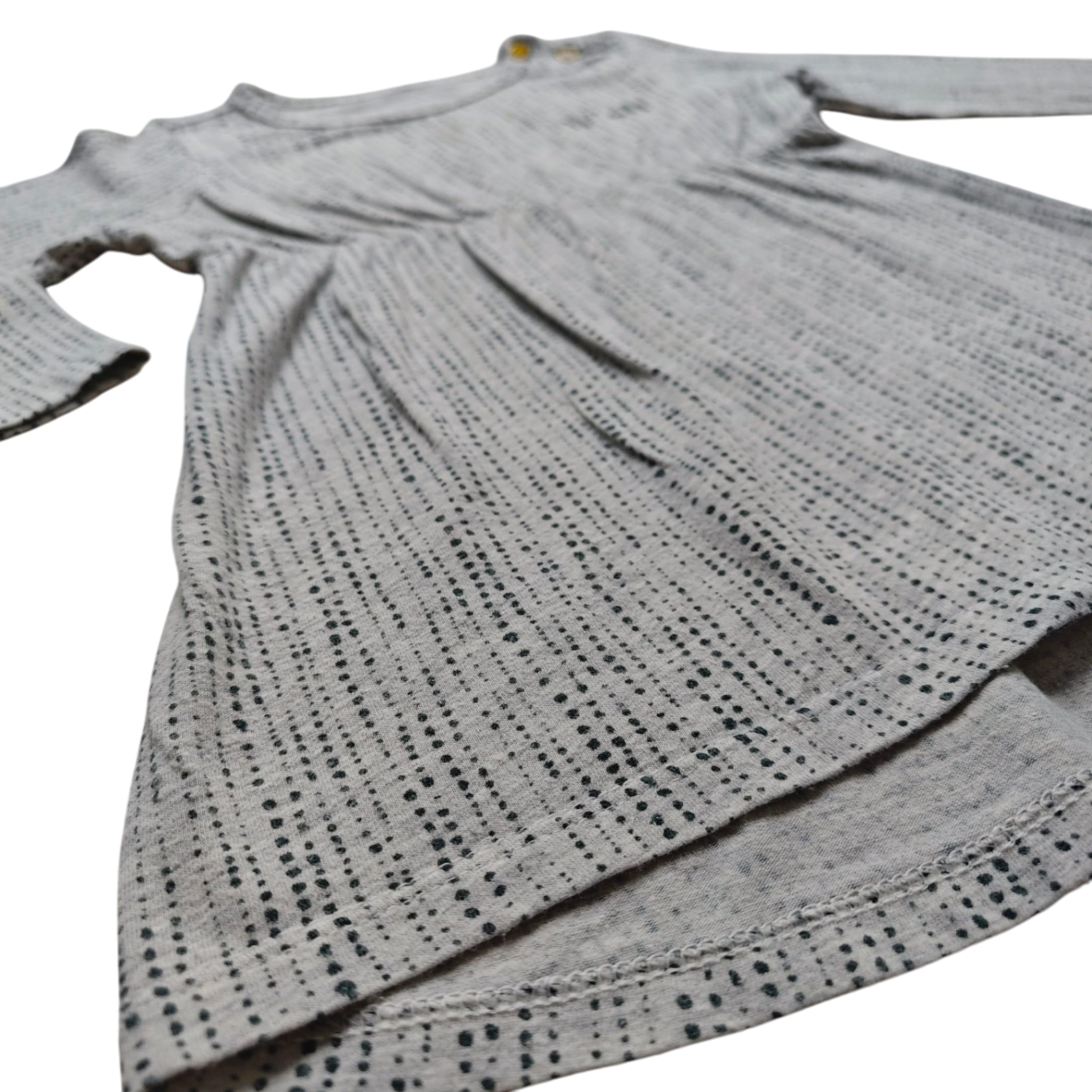 Tumble 'N Dry Kleid Grau mit schwarzen Punkten Größe 68