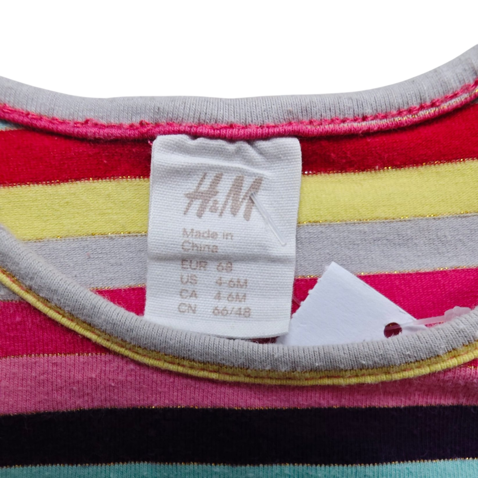 H&M Kleid Bunt (Rot, Pink, Blau, Gelb, Lila) Größe 68