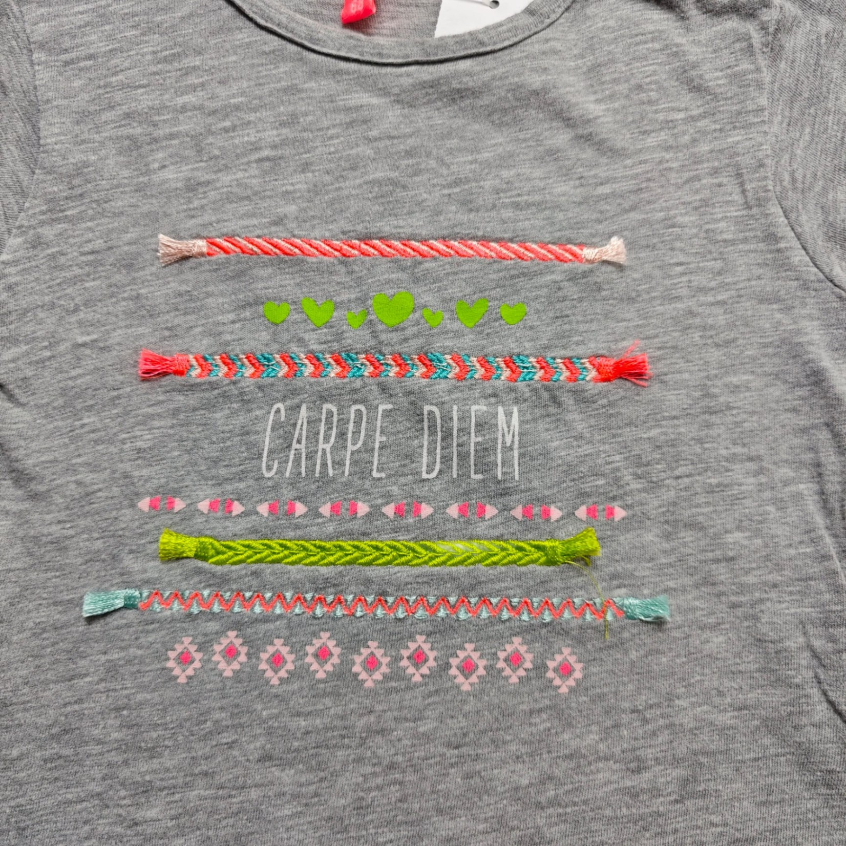 Markenlos Kurzarmshirt Grau Größe 68