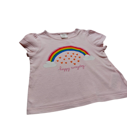 H&M Kurzarmshirt Rosa Größe 68