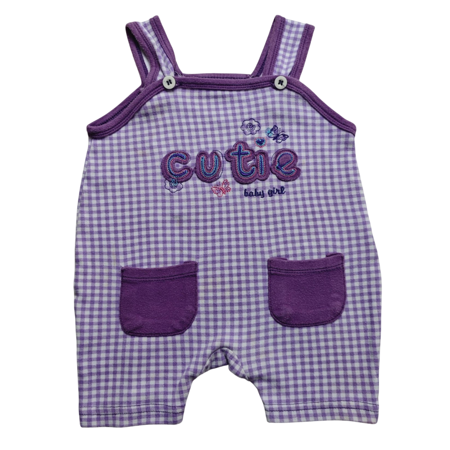 BERTI Body Lila und Weiß Größe 68