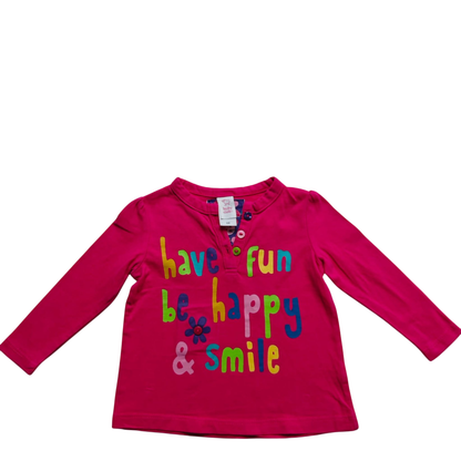 Baby Club Kurzarmshirt Pink Größe 68