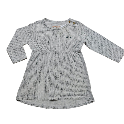 Tumble 'N Dry Kleid Grau mit schwarzen Punkten Größe 68