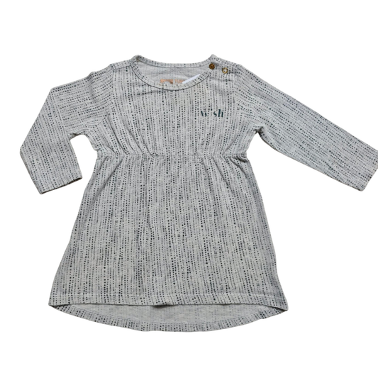 Tumble 'N Dry Kleid Grau mit schwarzen Punkten Größe 68