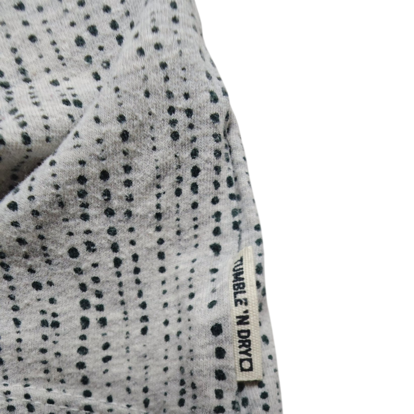 Tumble 'N Dry Kleid Grau mit schwarzen Punkten Größe 68