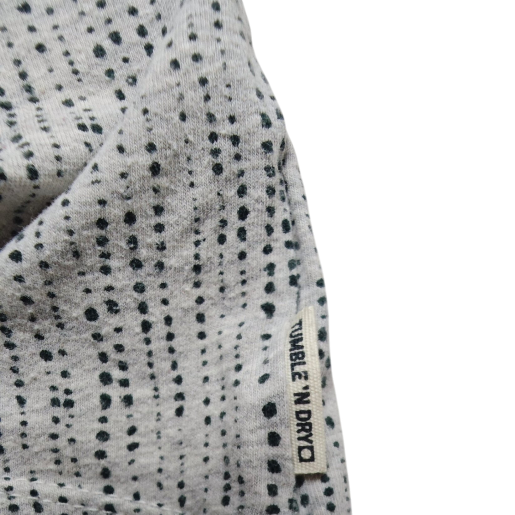 Tumble 'N Dry Kleid Grau mit schwarzen Punkten Größe 68