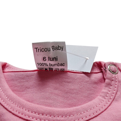 Markenlos Kurzarmshirt Pink Größe 68