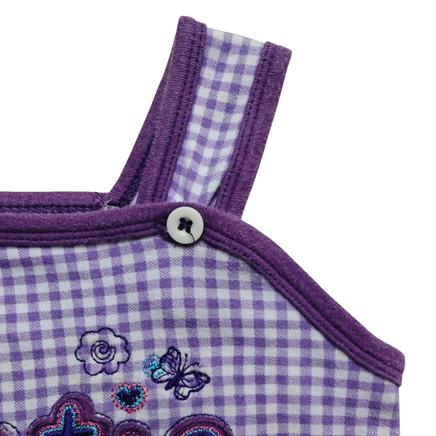 BERTI Body Lila und Weiß Größe 68