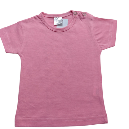 Markenlos Kurzarmshirt Pink Größe 68