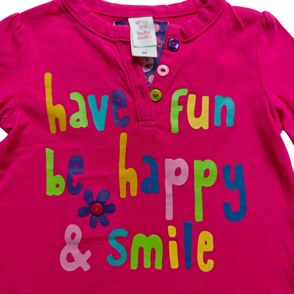 Baby Club Kurzarmshirt Pink Größe 68