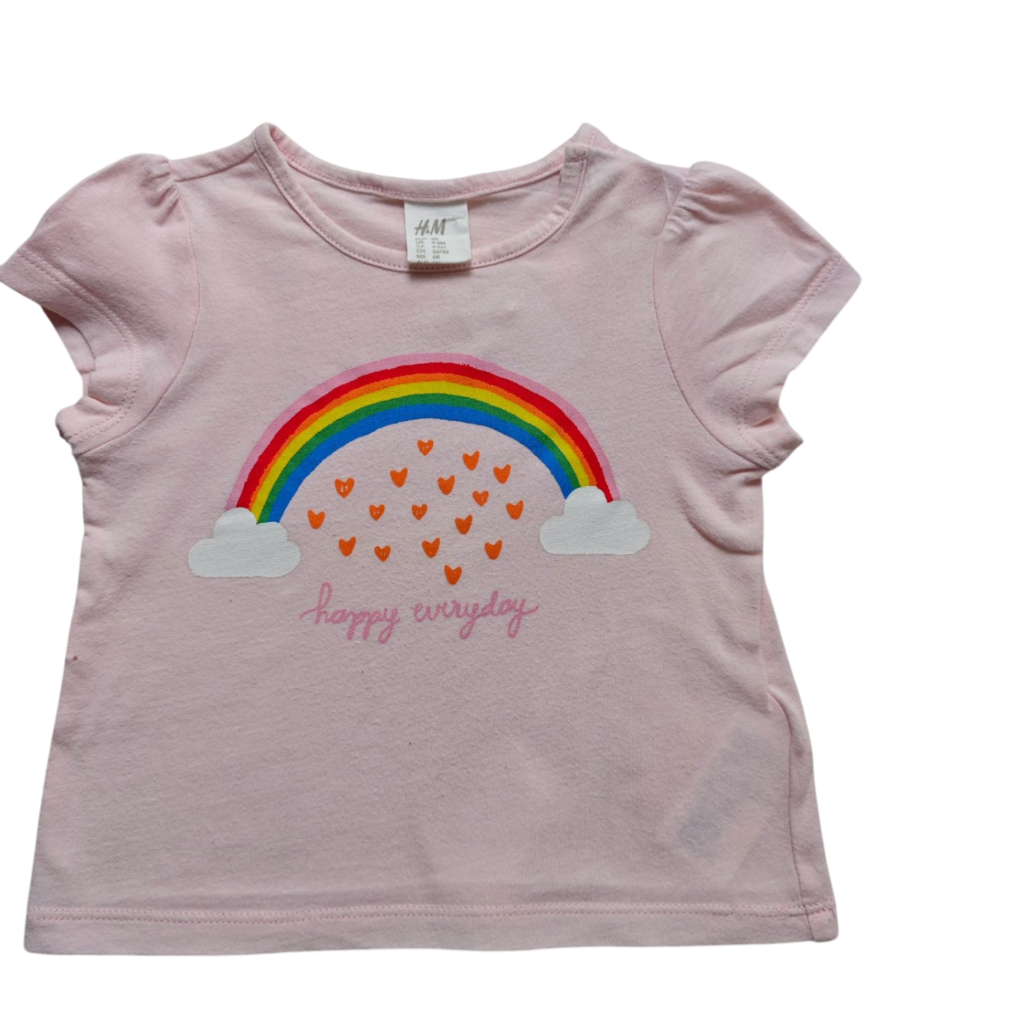 H&M Kurzarmshirt Rosa Größe 68