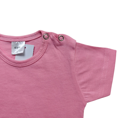 Markenlos Kurzarmshirt Pink Größe 68