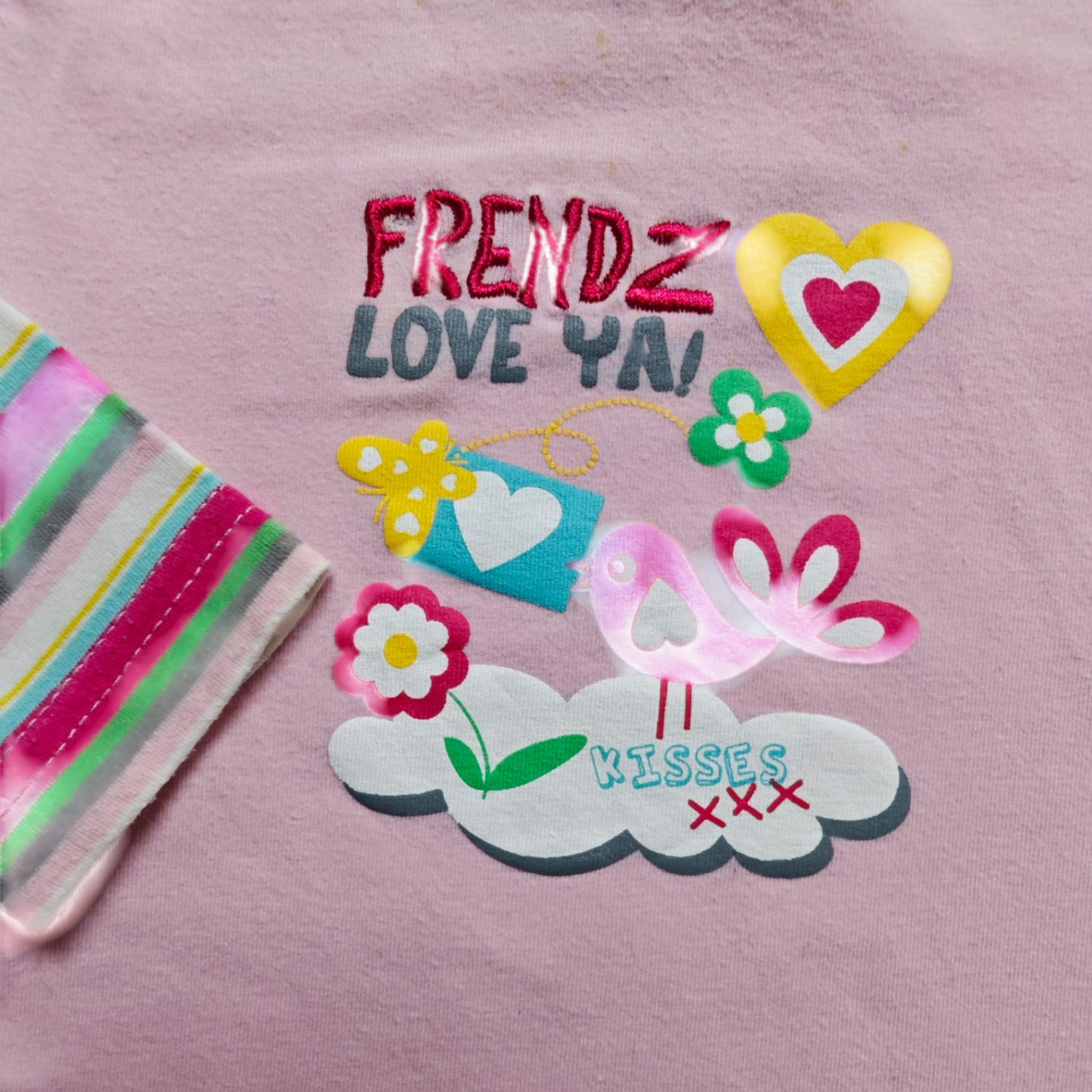 FR3NDZ Kurzarmshirt Pink Größe 68