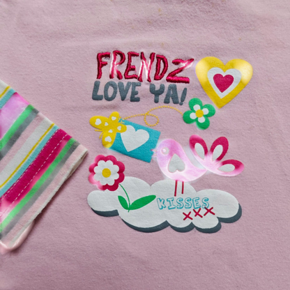 FR3NDZ Kurzarmshirt Pink Größe 68