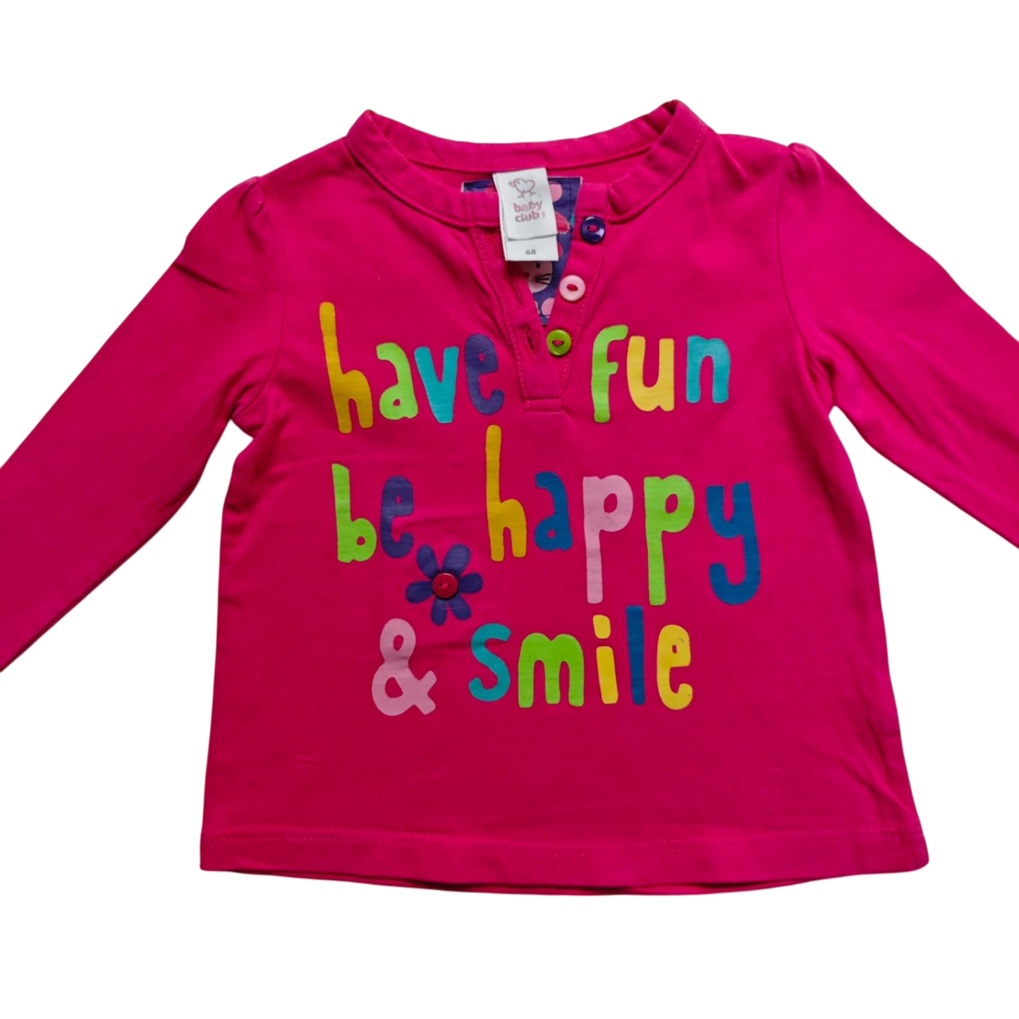 Baby Club Kurzarmshirt Pink Größe 68