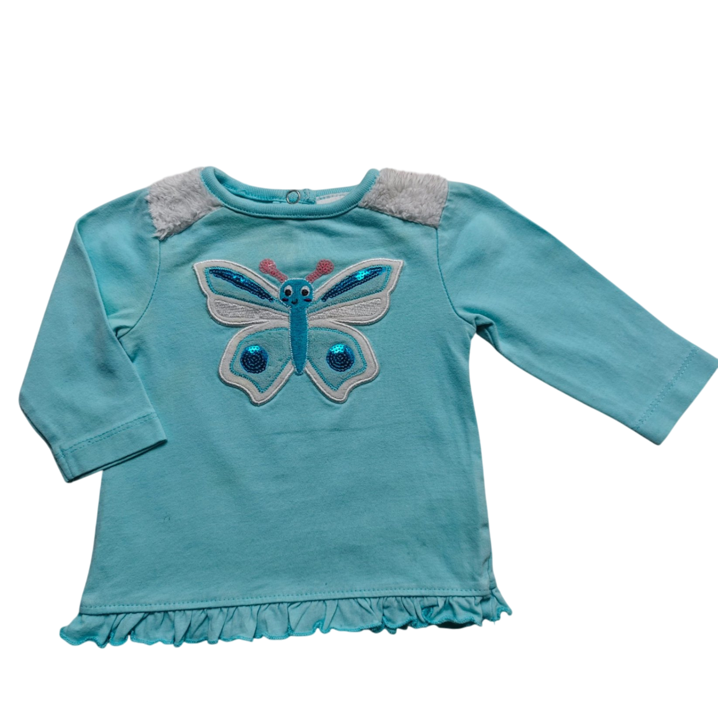 Topomini Langarmshirt Hellblau Größe 68