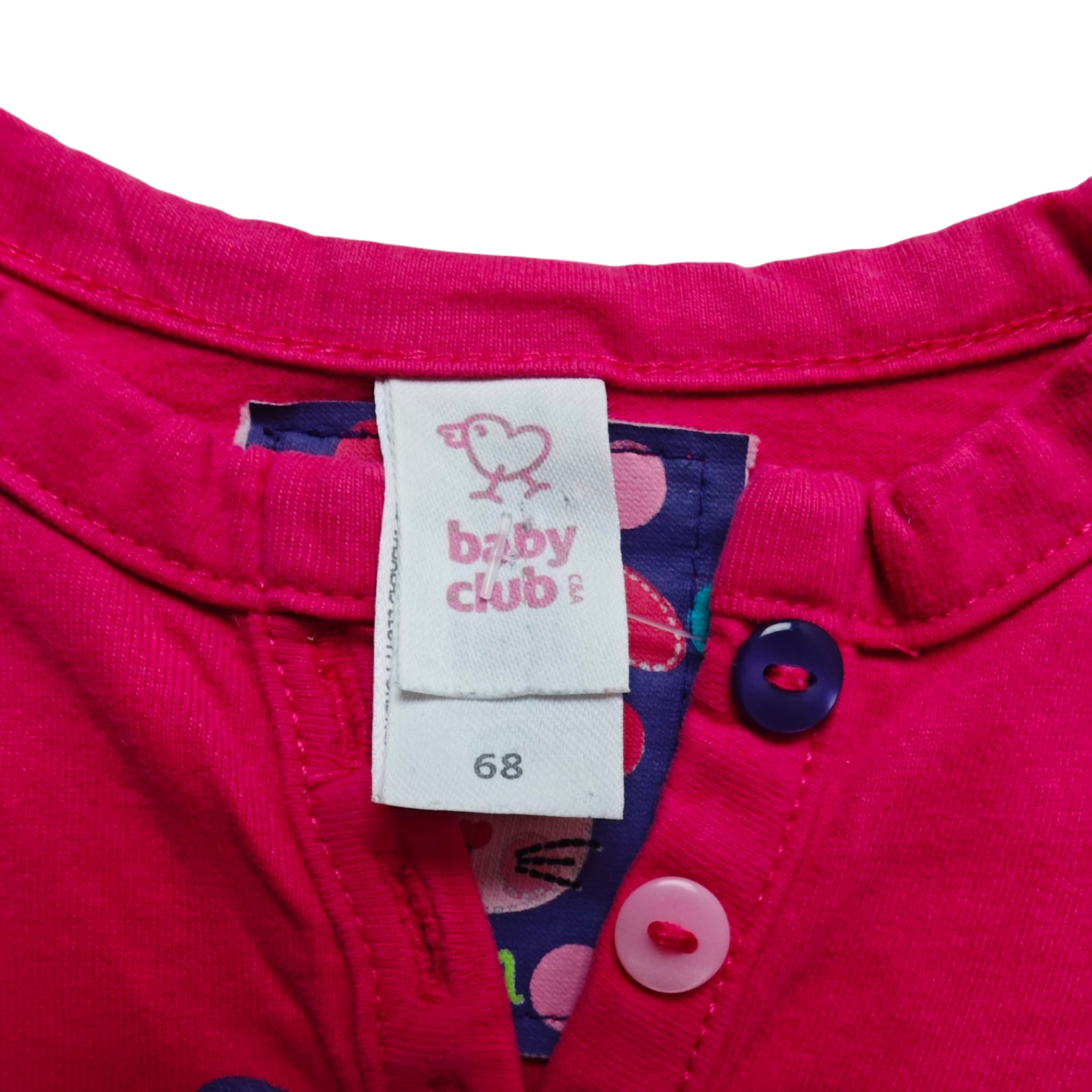 Baby Club Kurzarmshirt Pink Größe 68