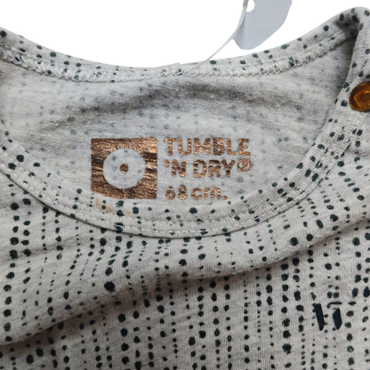 Tumble 'N Dry Kleid Grau mit schwarzen Punkten Größe 68