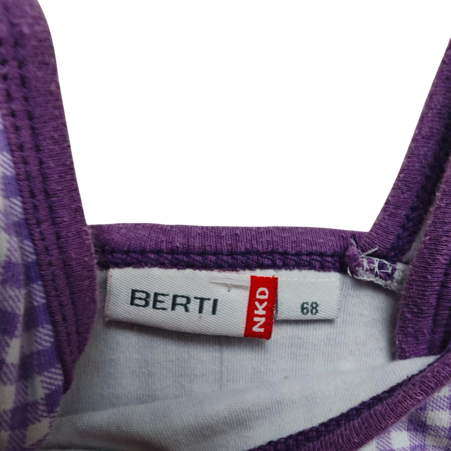 BERTI Body Lila und Weiß Größe 68