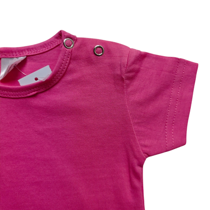 Markenlos Kurzarmshirt Pink Größe 68