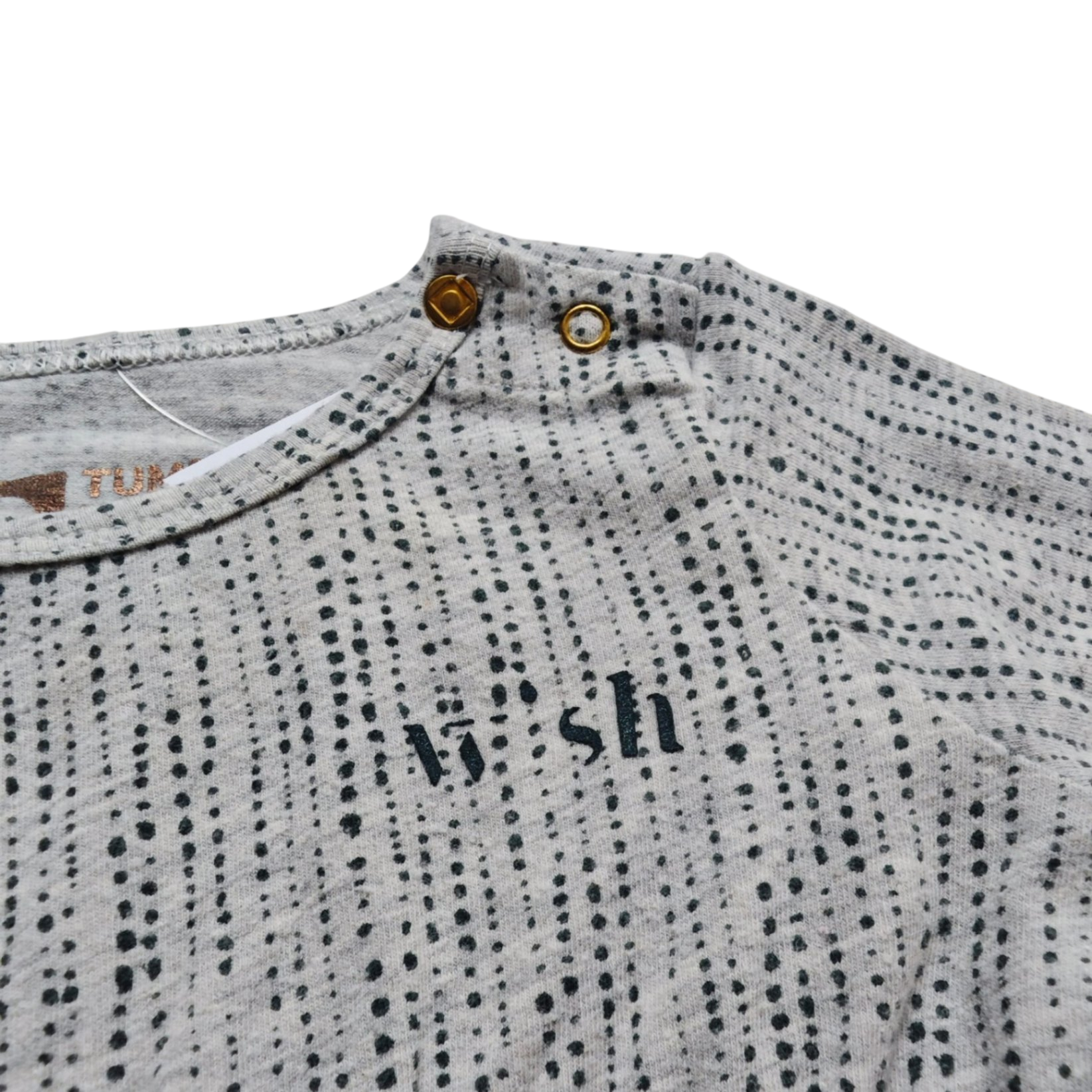 Tumble 'N Dry Kleid Grau mit schwarzen Punkten Größe 68