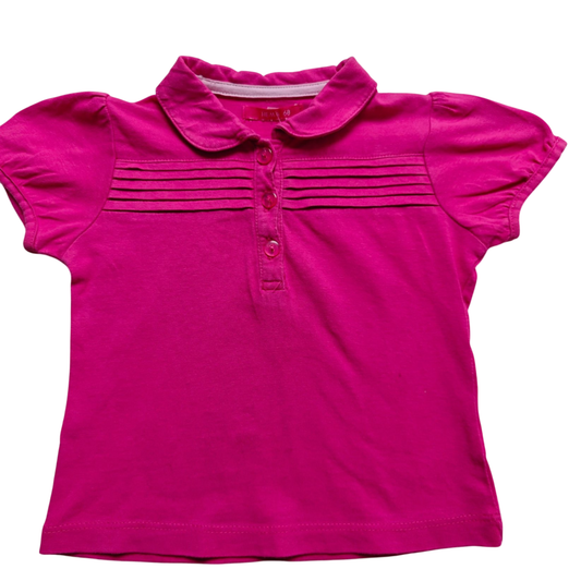 HEMA Kurzarmshirt Pink Größe 68