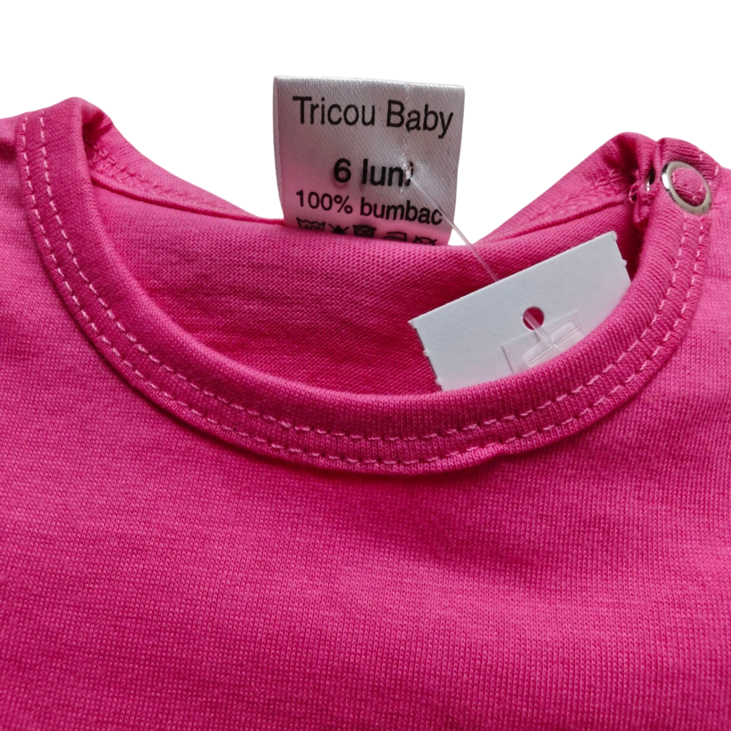 Markenlos Kurzarmshirt Pink Größe 68