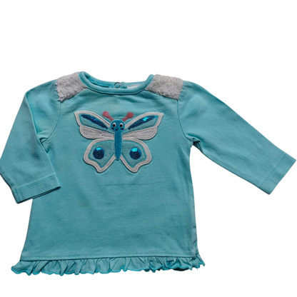 Topomini Langarmshirt Hellblau Größe 68