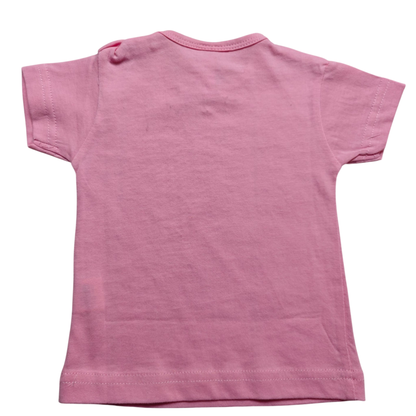 Markenlos Kurzarmshirt Pink Größe 68