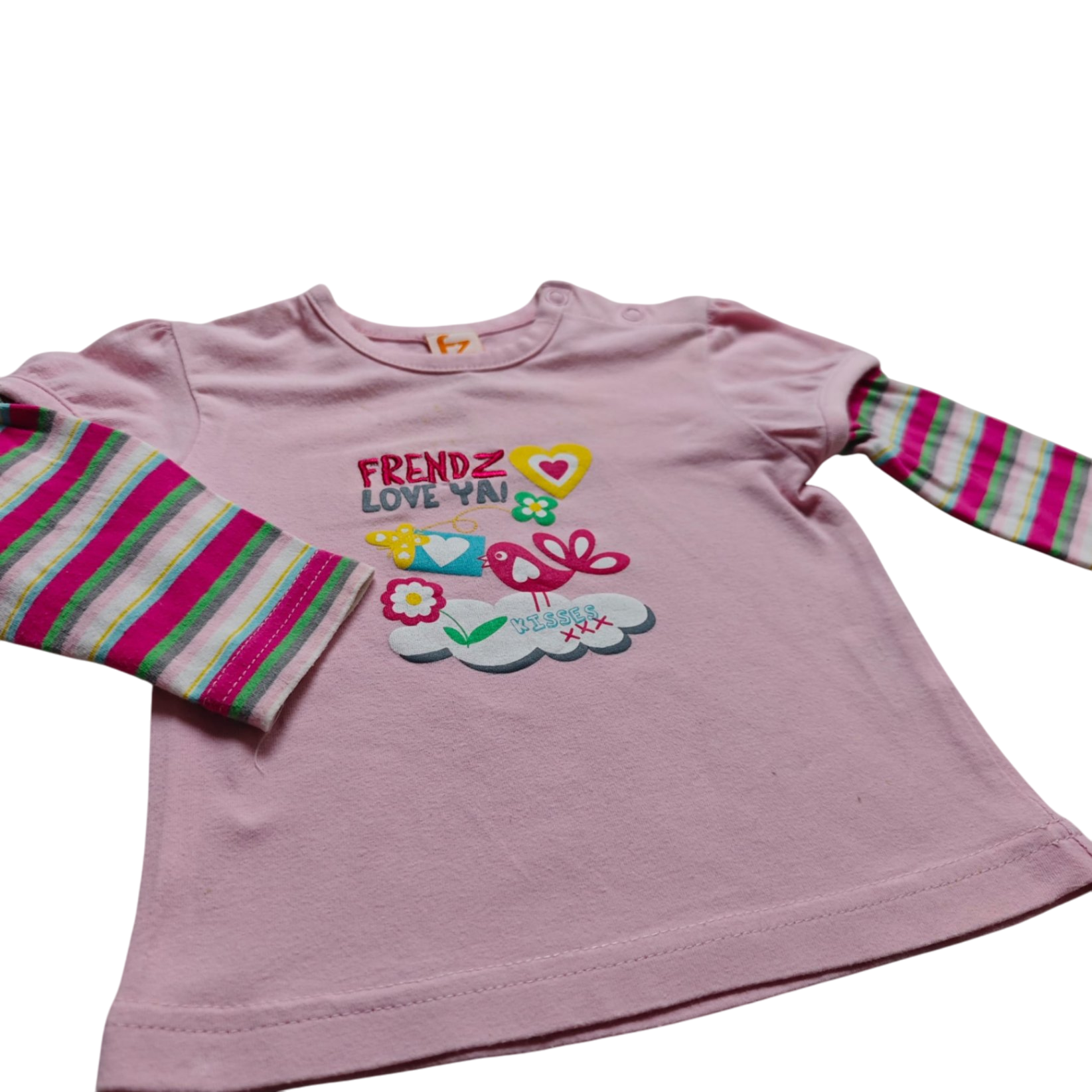 FR3NDZ Kurzarmshirt Pink Größe 68