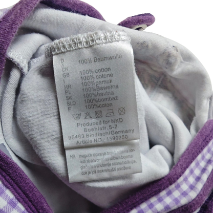 BERTI Body Lila und Weiß Größe 68