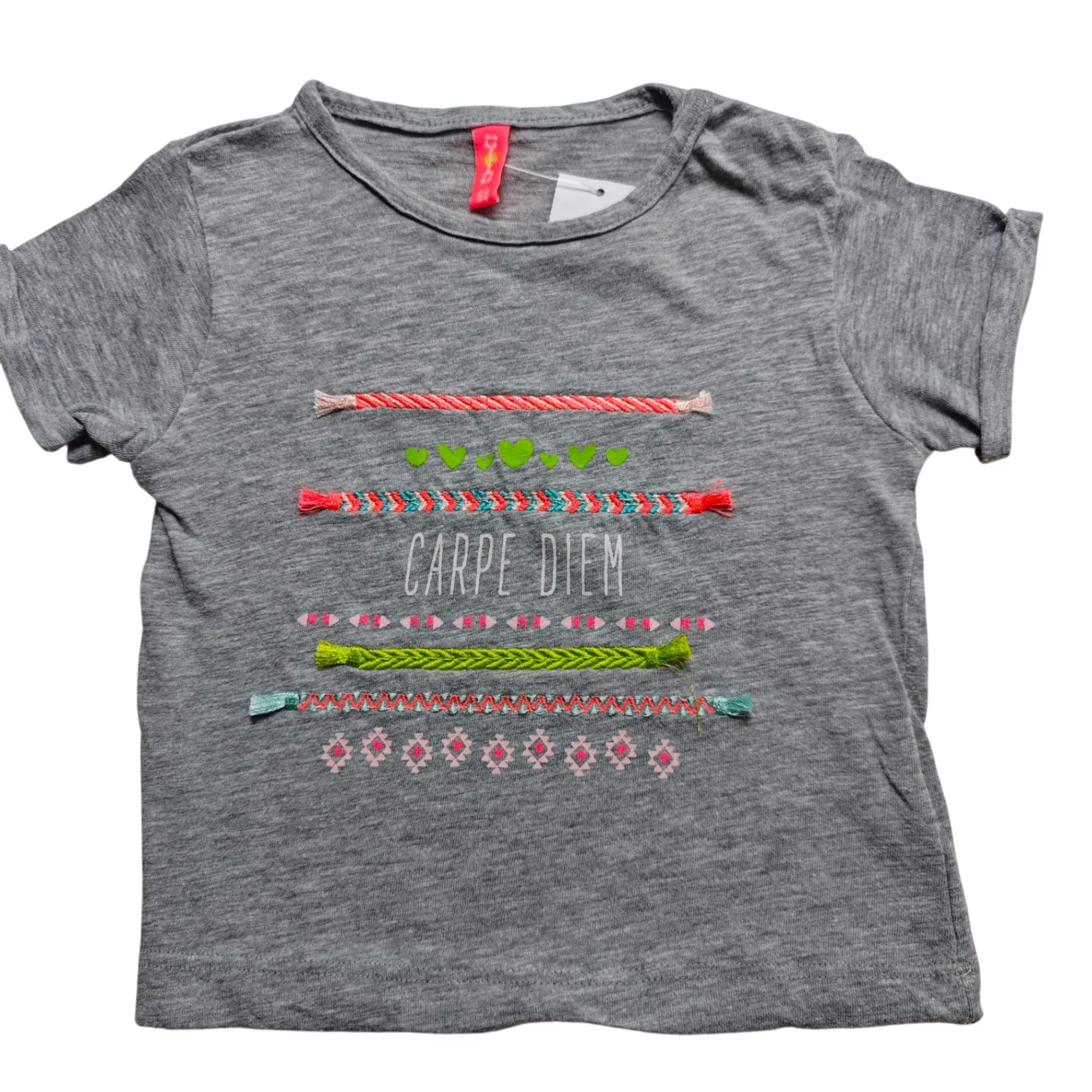 Markenlos Kurzarmshirt Grau Größe 68