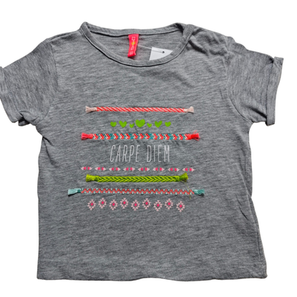 Markenlos Kurzarmshirt Grau Größe 68